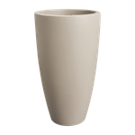 june round high 40cm greige